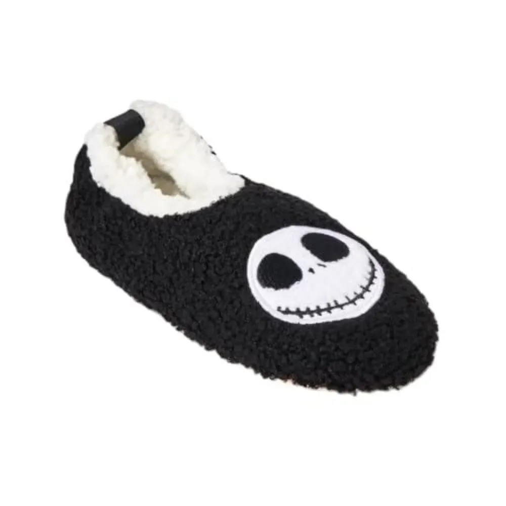 Women's Embroidered Nightmare Before Christmas Slipper Socks - S/M-M/L